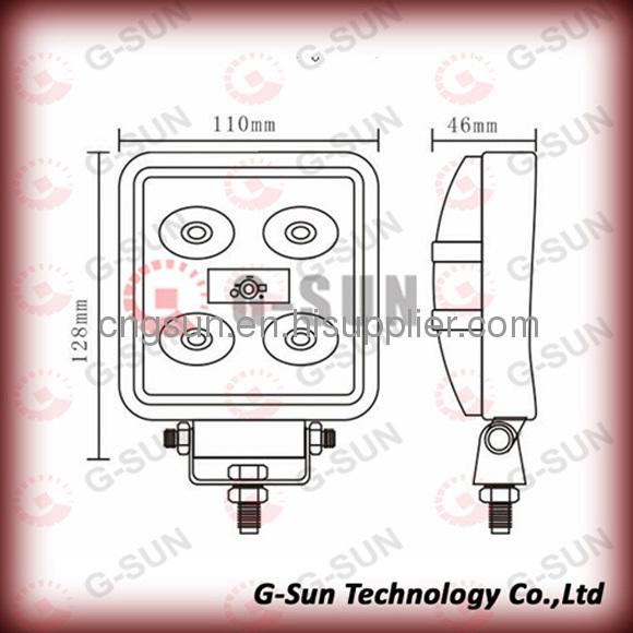 2013 hot selll 15w auto led work light