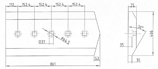 198-71-31540 B75 Cutting Edge