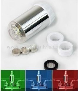 Led discoloration faucet heterochrosis temperature control led faucet color light