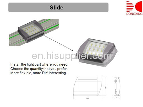 LED SMD5630 12pcs Slide CE ROHS AL6063 24VDC Novel Unique decorate interior CE ROHS