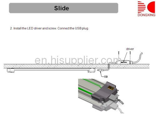 LED SMD5630 12pcs Slide CE ROHS AL6063 24VDC Novel Unique decorate interior CE ROHS