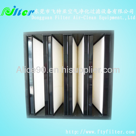 V-cell combined HEPA filter