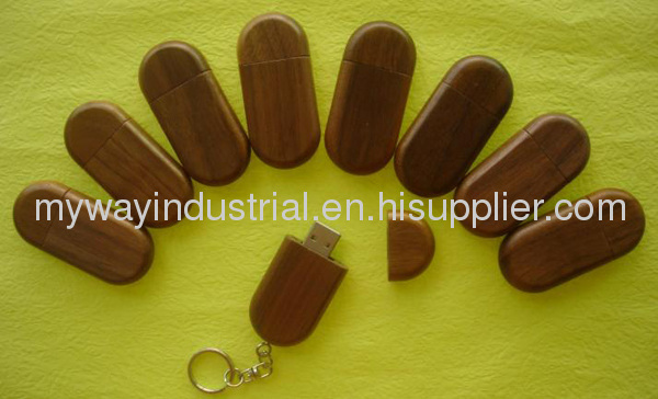 eco friendly wooden/bamboo usb flash drive with laser engraved logo