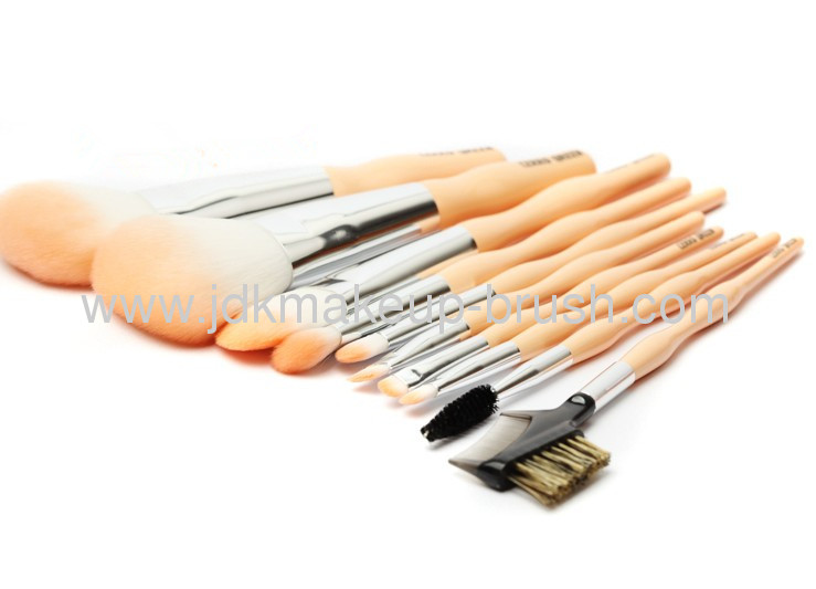 New arrival!Professional Pinksynthetic hair cosmetic makeup brush set with unique handle