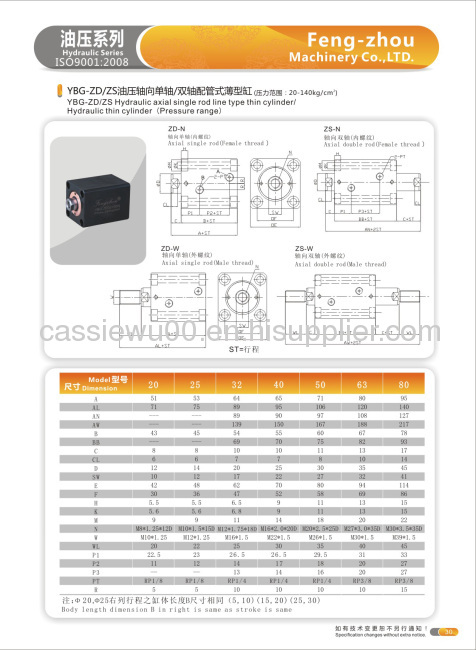 air swing clamp cylinder