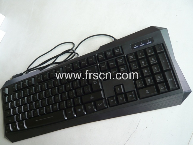 LED light wired computer keyboard