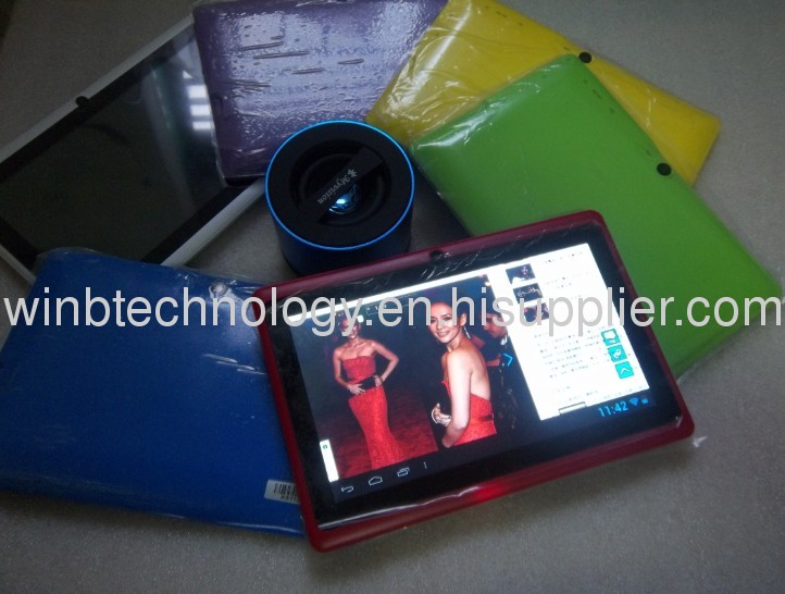 NEW 7 inch android 4.0 Capacitive Screen 512M 8GB / 4GB Camera WIFI Q88 allwinner a13 tablet pc 