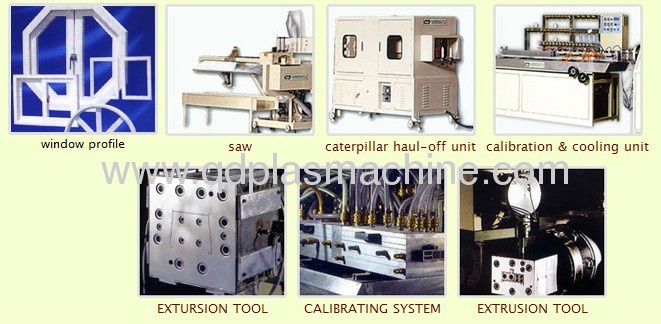 plastic profile production line plastic machine