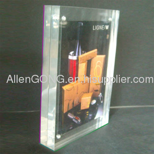 New!! Clear Exquisite Custom Acrylic Magnet Photo Frame