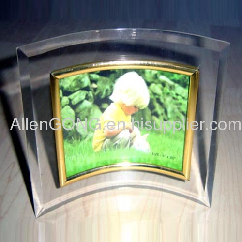 Hot !! Clear Custom Exquisite Acrylic Magnet Photo Frame