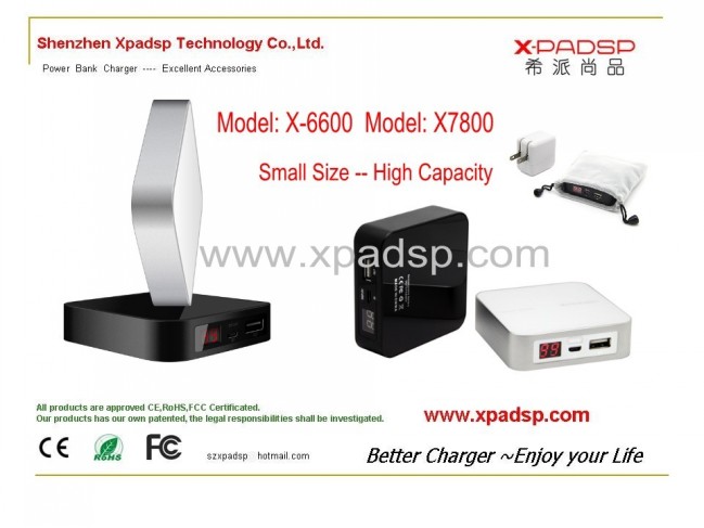 Hot Sale High Quality Portable Power Bank 6600mah