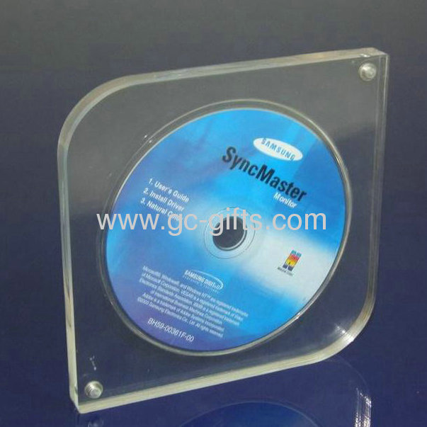 Clear Finely Designed Acrylic CD DVD Display Rack Box