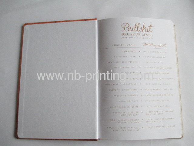 classical hardbound notebook for gift