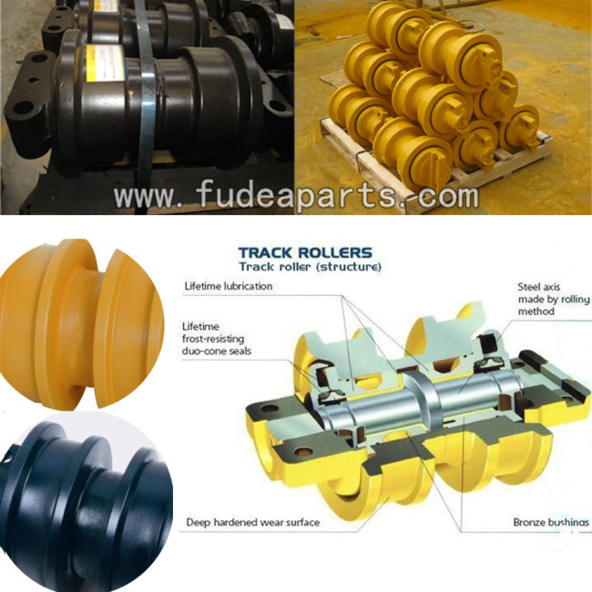 Excavator undercarriage parts track roller / bottom roller for caterpillar