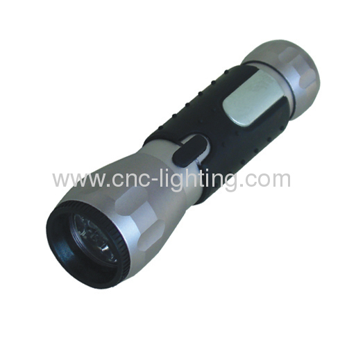 Shockproof and water resistant torch with 12 LEDs in aluminium