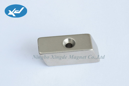 NdFeB magnets block shape with countersunk 