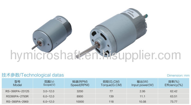 straight knurling φ5mm shaft for DC motors