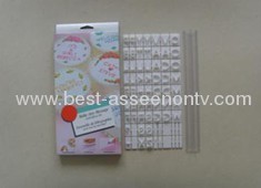 Letters Shape Cake Frill Cutter Embossing Cutters Mold Alphabet Numbler letter cookie