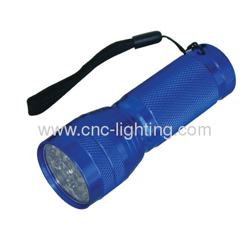 Aluminium water resistant flashlight with 16 LEDs