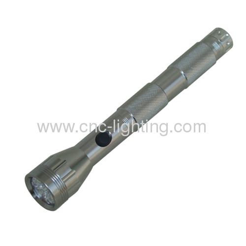 aluminium shockproof and waterproof flashlight with 9LEDs