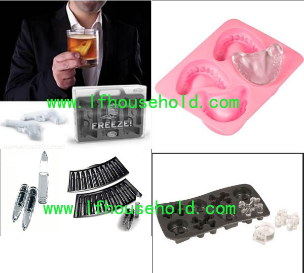 novelty ice cube trays machine gun shape 