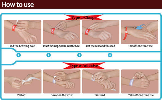 GJ-8020R RFID id bracelet for events