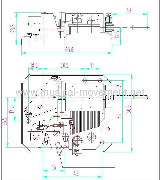 Cuckoo Clock Musical Movement