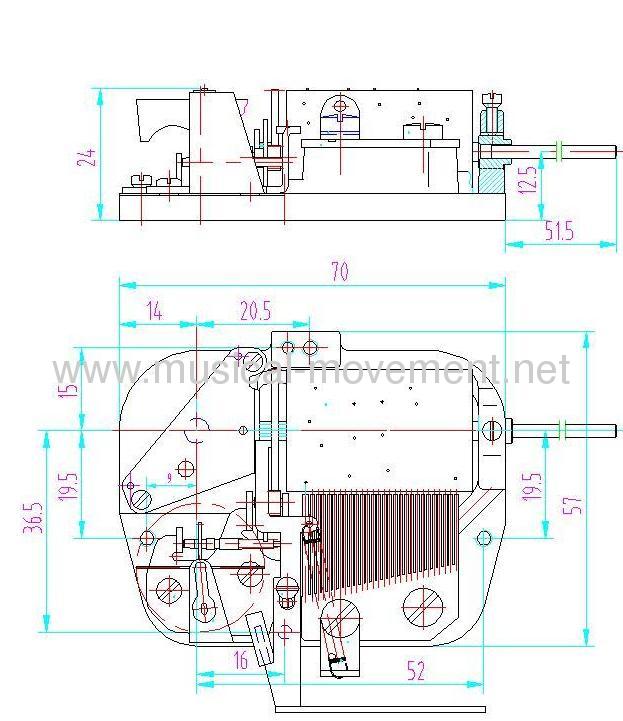 Cuckoo Clock Musical Movement