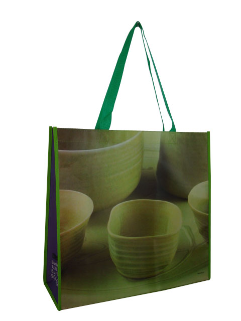 Laminated pp non woven Grocery bag LB1002