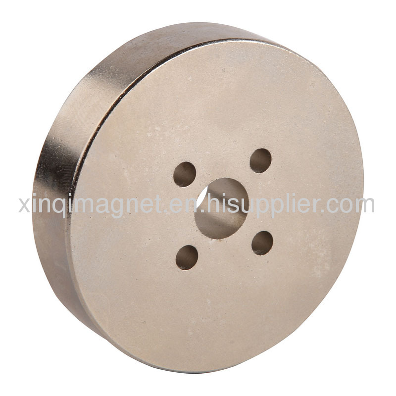 NdFeB magnet big disk with small holes