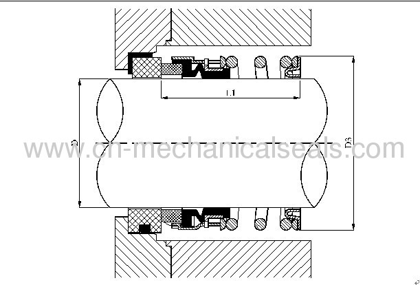 Single spring mechanical pump shaft seals