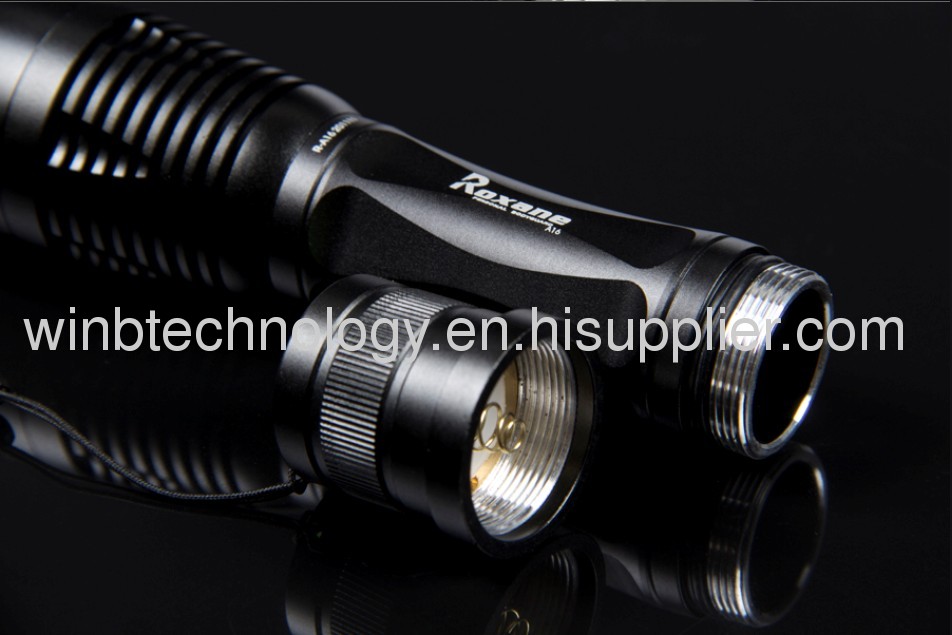 led flashlight T6063-T6 aeronautical material cree q5 light water proof 