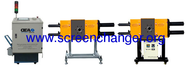 plastic melt filtration system-backflush screen changer