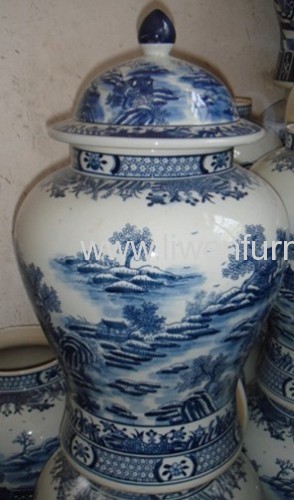  Blue and White porcelain table vase pottery 