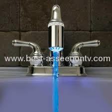 Led discoloration faucet heterochrosis 3 temperature control led faucet color light is 3