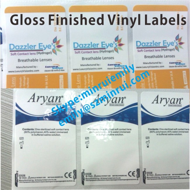 Custom Pearlescent Synthetic Paper Labels for Cosmetics,Shinny Adhesive Vinyl Labels for Bottles,Vinyl Labels