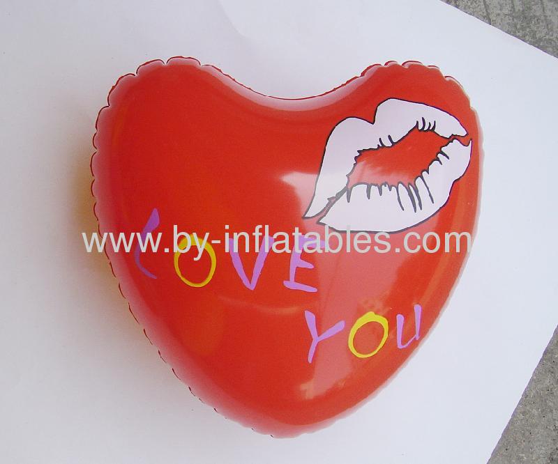 PVC inflatable red heart for promotion