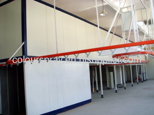 Chair powder coating production lines