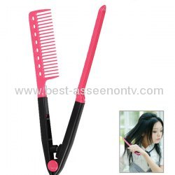 DIY Salon Folding Hair dress Hairdressing Styling Hair Straightener V Comb Tool