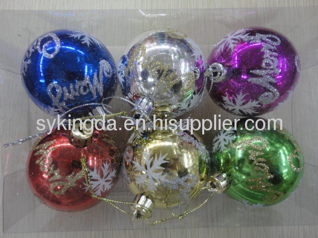 Colorful Christmas Ball decoration KD6202