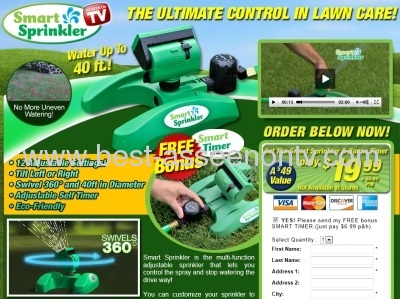 Smart Sprinkler/garden tool as seen on tv