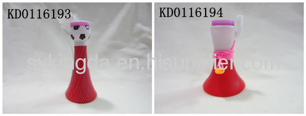 Eco-friendly Plastic Football Horn/Fans Horn coke bottle horn