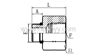 5ON SAE O-RING BOSS L-SERIES ISO 11926-3/NPT FEMALE HYDRAULIC ADAPTER FITTING PIPE FITTING