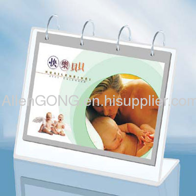 New!! Transparent Custom Acrylic Calendar Display Stand