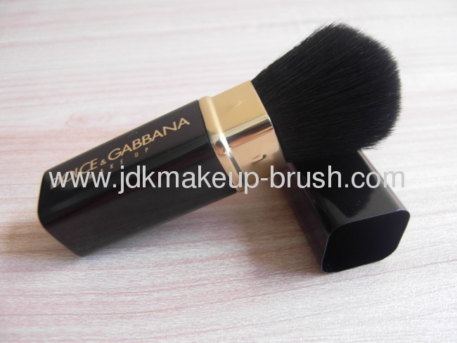 Square Aluminum Tube Goat Hair Retractable Powder Brush