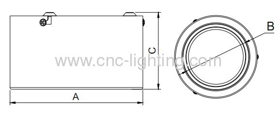 5Inches 14W Surface Mounted LED Downlight over 80Ra