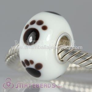 designer cute european Silver core murano glass beads in bulk on sale