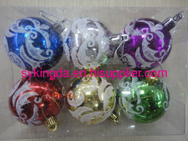 Colorful Christmas Ball decoration KD6204