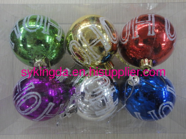 Colorful Christmas Ball decoration KD6201