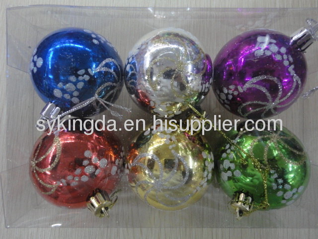 Colorful Christmas Ball decoration KD6104